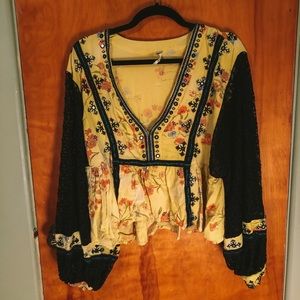 Free people boho top!